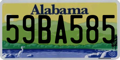 AL license plate 59BA585
