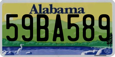 AL license plate 59BA589