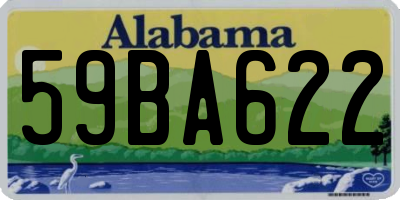 AL license plate 59BA622