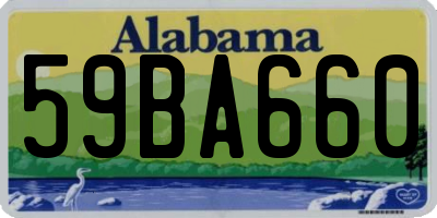 AL license plate 59BA660