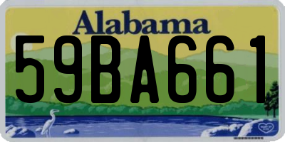 AL license plate 59BA661