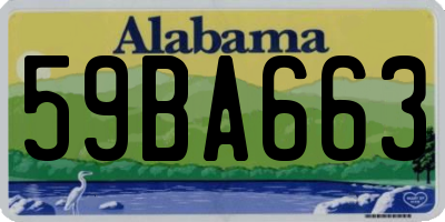 AL license plate 59BA663