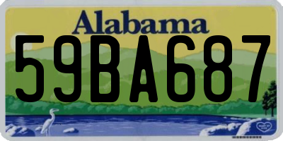 AL license plate 59BA687