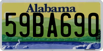 AL license plate 59BA690