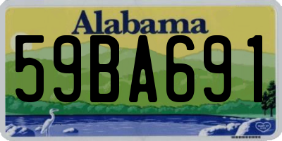 AL license plate 59BA691