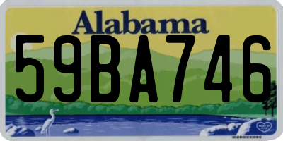 AL license plate 59BA746