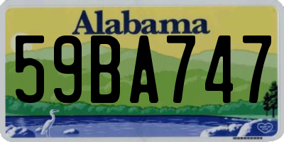 AL license plate 59BA747