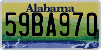 AL license plate 59BA970