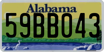 AL license plate 59BB043