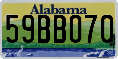 AL license plate 59BB070