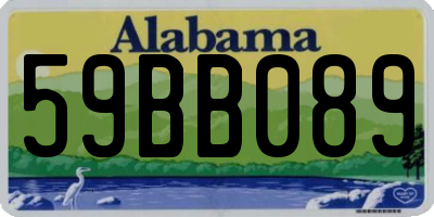 AL license plate 59BB089