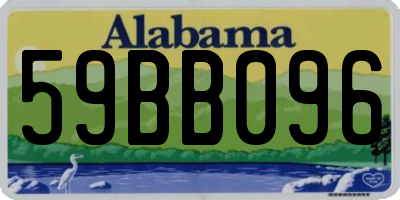 AL license plate 59BB096