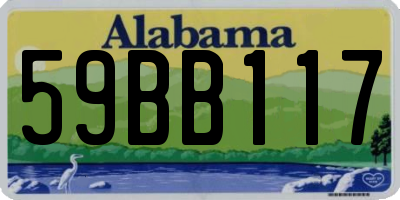 AL license plate 59BB117