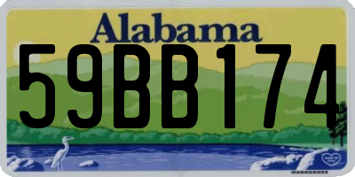 AL license plate 59BB174