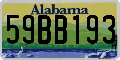 AL license plate 59BB193