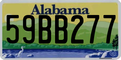 AL license plate 59BB277