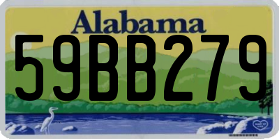 AL license plate 59BB279