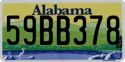 AL license plate 59BB378