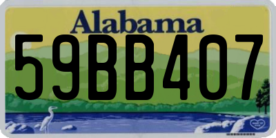 AL license plate 59BB407