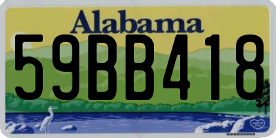 AL license plate 59BB418