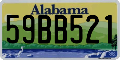 AL license plate 59BB521