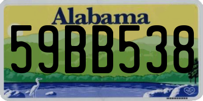 AL license plate 59BB538