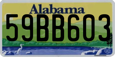 AL license plate 59BB603