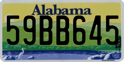 AL license plate 59BB645