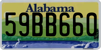 AL license plate 59BB660