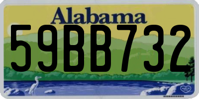 AL license plate 59BB732