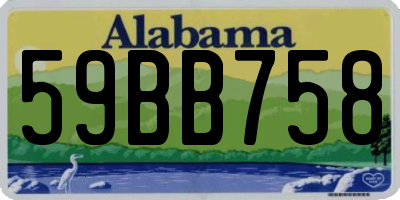 AL license plate 59BB758