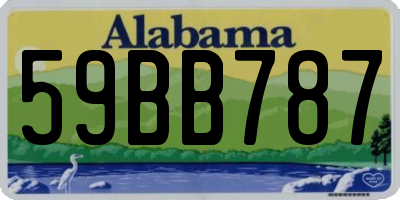 AL license plate 59BB787