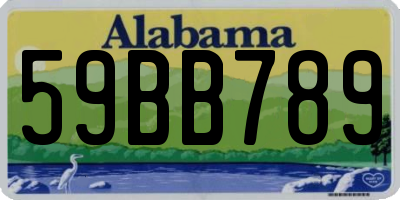 AL license plate 59BB789