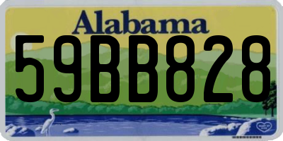 AL license plate 59BB828