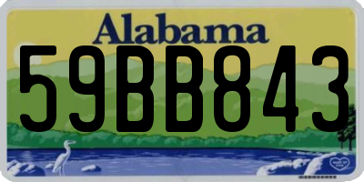 AL license plate 59BB843
