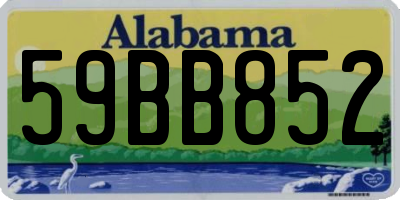 AL license plate 59BB852