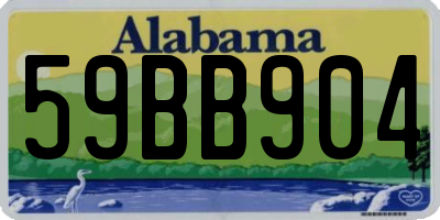 AL license plate 59BB904
