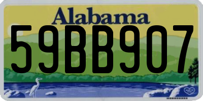 AL license plate 59BB907