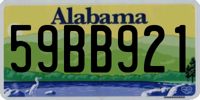 AL license plate 59BB921