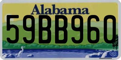 AL license plate 59BB960
