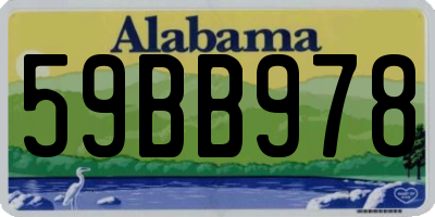 AL license plate 59BB978