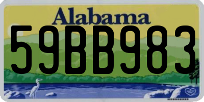 AL license plate 59BB983