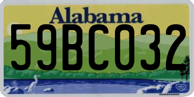 AL license plate 59BC032