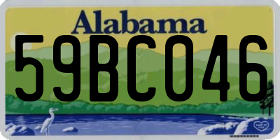 AL license plate 59BC046