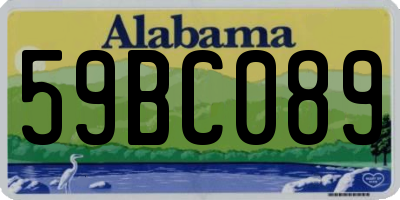 AL license plate 59BC089