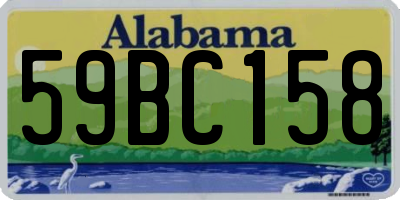 AL license plate 59BC158