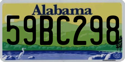AL license plate 59BC298