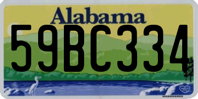 AL license plate 59BC334