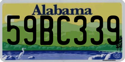 AL license plate 59BC339