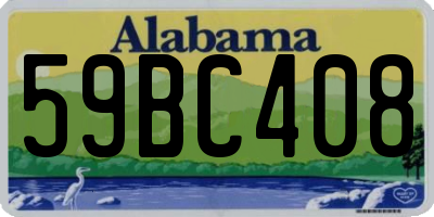 AL license plate 59BC408